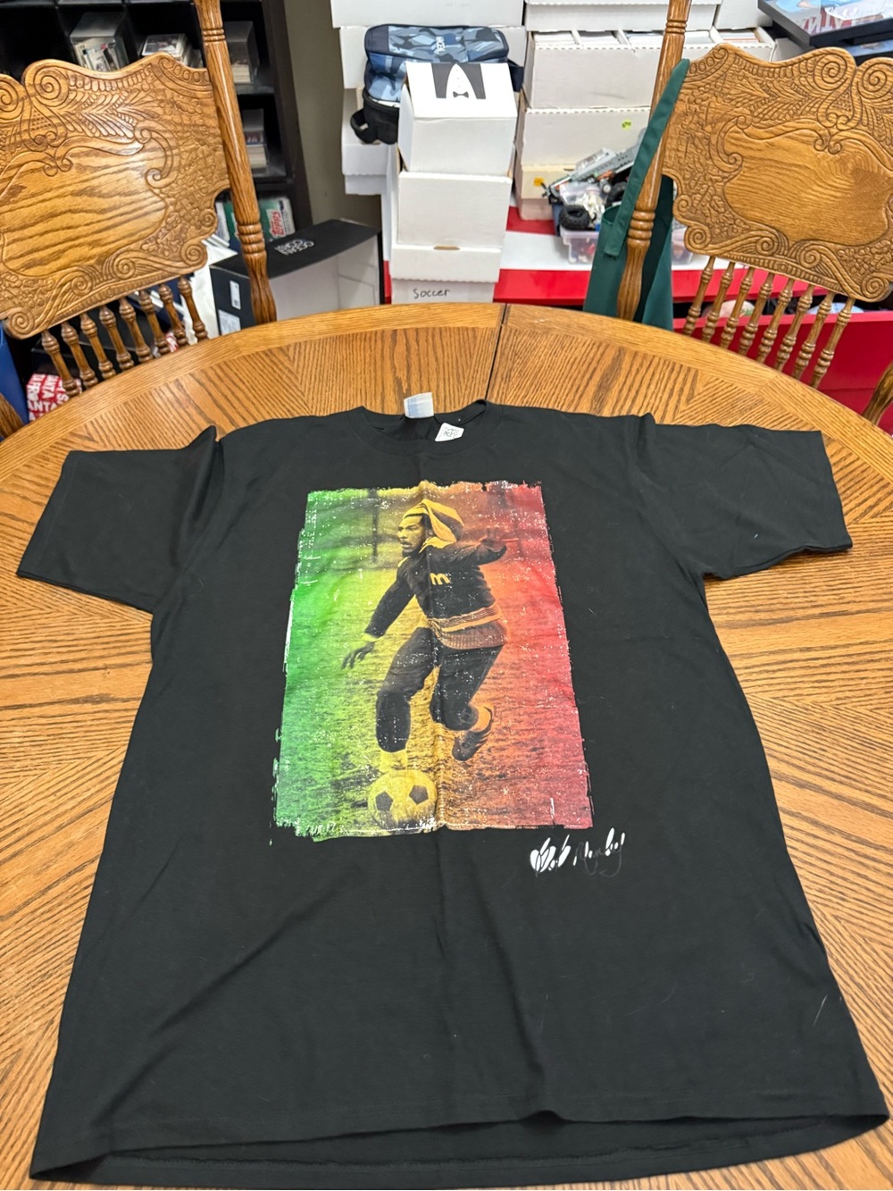 New with Tags Bob Marley Playing Soccer